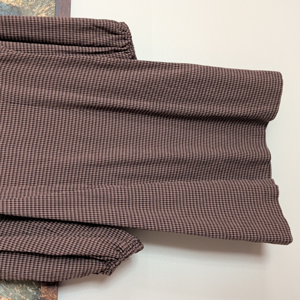 SAMSOE Brown Long Sleeve Puff Shoulder Dress - Picture 5 of 15